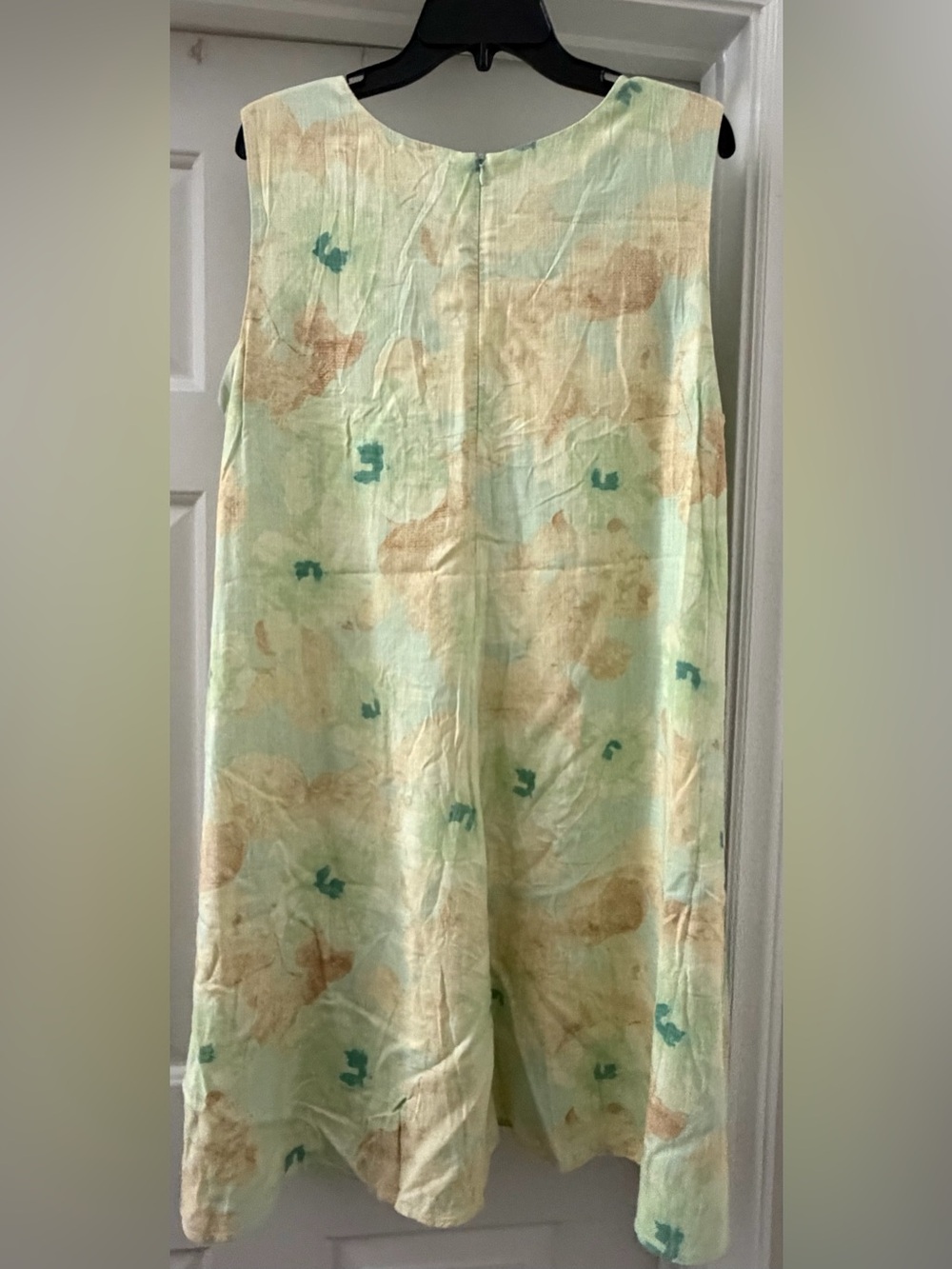 Ruby Rd. Pastel Floral Rayon-Linen Blend Dress - Picture 3 of 4